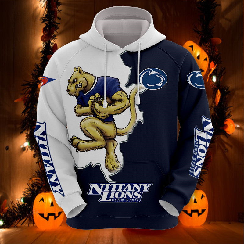 Penn State Nittany Lions Hoodie With Mascot Print